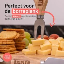 Triple J® Kaasmessen Set - Bamboe - Kaasplank - Set Van 6 Kaasmesjes -Skimask 1200x1200 695