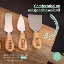 Triple J® Kaasmessen Set - Bamboe - Kaasplank - Set Van 6 Kaasmesjes -Skimask 1200x1200 697