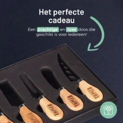 Triple J® Kaasmessen Set - Bamboe - Kaasplank - Set Van 6 Kaasmesjes -Skimask 1200x1200 701