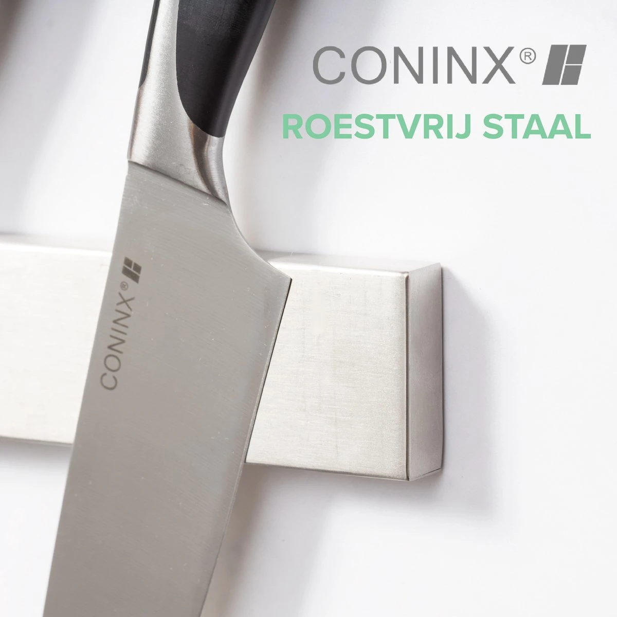 Messenmagneet Zelfklevend 40CM - Messenhouder Magnetisch - 3M Plakstrip / Schroefbevestiging - RVS Messenblok Magnetisch Van Coninx - Messenmagneetstrip 5 Messenmagneet Zelfklevend 40CM - Messenhouder Magnetisch - 3M Plakstrip / Schroefbevestiging - RVS Messenblok Magnetisch Van Coninx - Messenmagneetstrip - Afbeelding 3