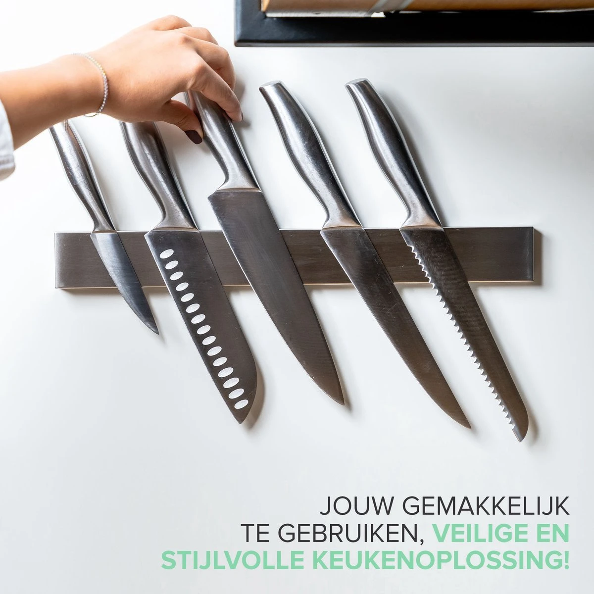 Messenmagneet Zelfklevend 40CM - Messenhouder Magnetisch - 3M Plakstrip / Schroefbevestiging - RVS Messenblok Magnetisch Van Coninx - Messenmagneetstrip 7 Messenmagneet Zelfklevend 40CM - Messenhouder Magnetisch - 3M Plakstrip / Schroefbevestiging - RVS Messenblok Magnetisch Van Coninx - Messenmagneetstrip - Afbeelding 5