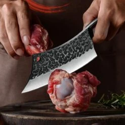 Slagersmes - Handmade - Hak Mes - BBQ - Mes - Mannen - Koken - BBQ Master - Carbon Staal - Stoer - Hak Bijltje - Handgemaakt - Koksmes - CADEAU TIP! -Skimask 1200x1200 882