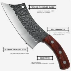 Slagersmes - Handmade - Hak Mes - BBQ - Mes - Mannen - Koken - BBQ Master - Carbon Staal - Stoer - Hak Bijltje - Handgemaakt - Koksmes - CADEAU TIP! -Skimask 1200x1200 886