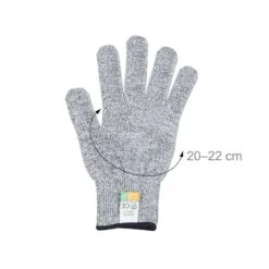 Merkloos Snijwerende Handshoenen – Snijbestendige Handschoen - Oesterhandschoen – Slagershandschoen – Werkhandschoenen – Tuinhandschoenen - Nylon Klasse 5 EN388 – Maat M -Skimask 1200x1200 898