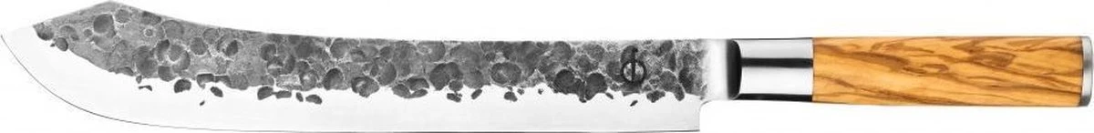 Forged Olive Slagersmes 25.5cm - Olijfhout - In Houten Giftbox 13 Forged Olive Slagersmes 25.5cm - Olijfhout - In Houten Giftbox - Afbeelding 11