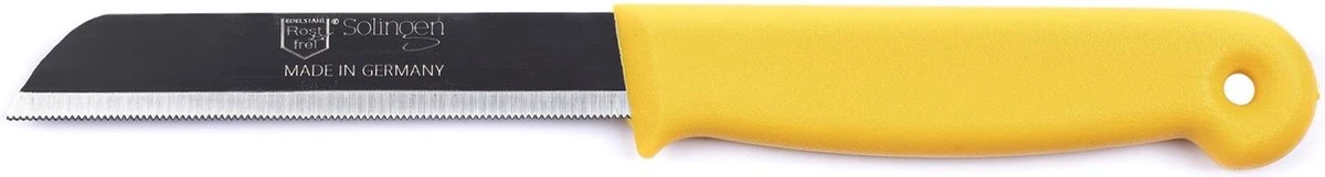 Solingen Kartelmes - Tomatenmes Met Kartel - RVS - 18,5 Cm Met "Blade Cover" - Mix - 10 Stuks 9 Solingen Kartelmes - Tomatenmes Met Kartel - RVS - 18,5 Cm Met "Blade Cover" - Mix - 10 Stuks - Afbeelding 7