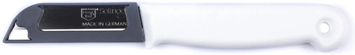 Solingen Schilmesje - RVS Glad - 16 Cm Met "Blade Cover" - Wit - 10 Stuks 11 Solingen Schilmesje - RVS Glad - 16 Cm Met "Blade Cover" - Wit - 10 Stuks - Afbeelding 9