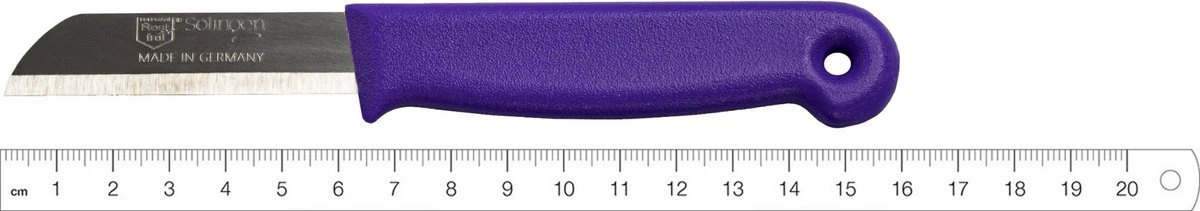 Solingen Schilmesje - RVS Glad - 16 Cm Met "Blade Cover" - Paars - 10 Stuks 11 Solingen Schilmesje - RVS Glad - 16 Cm Met "Blade Cover" - Paars - 10 Stuks - Afbeelding 9