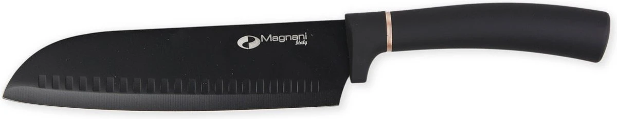 Magani - Zwarte Messenset - 6-delig - RVS - Vaatwasserbestendig - Inclusief Schaar En Messenhouder 12 Magani - Zwarte Messenset - 6-delig - RVS - Vaatwasserbestendig - Inclusief Schaar En Messenhouder - Afbeelding 10