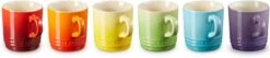 Le Creuset Set Van 6 Koffiebekers 200 Ml Regenboog Kleuren 12 Le Creuset Set Van 6 Koffiebekers 200 Ml Regenboog Kleuren -Skimask 1200x257 1
