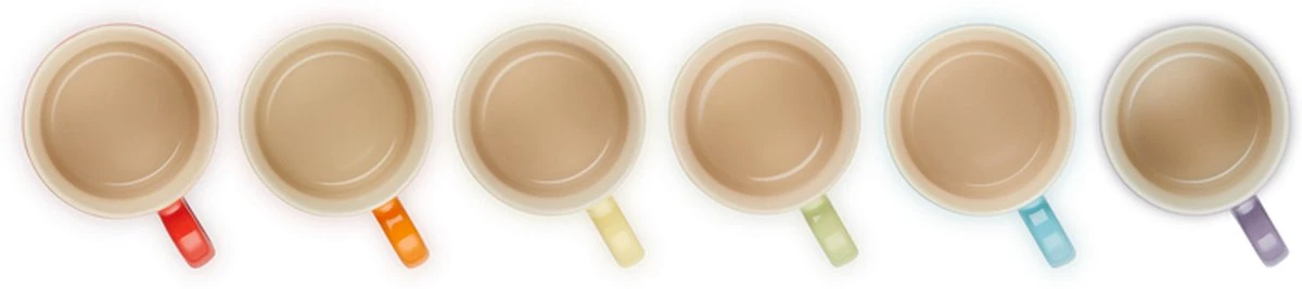 Le Creuset Set Van 6 Koffiebekers 200 Ml Regenboog Kleuren 5 Le Creuset Set Van 6 Koffiebekers 200 Ml Regenboog Kleuren - Afbeelding 3