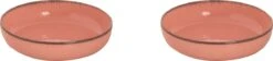 Palmer Bord Diep Antigo 19 Cm Roze Porselein 2 Stuk(s)