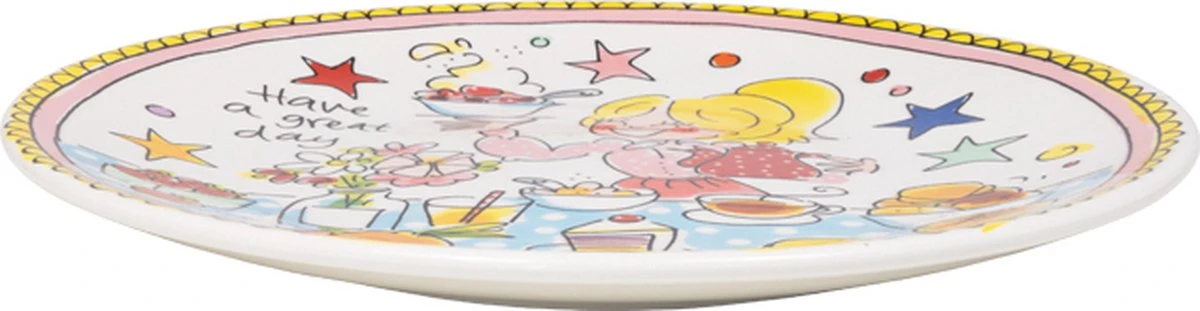Blond Amsterdam, Even Bijkletsen, Bord 22cm Great Day 4 Blond Amsterdam, Even Bijkletsen, Bord 22cm Great Day - Afbeelding 2