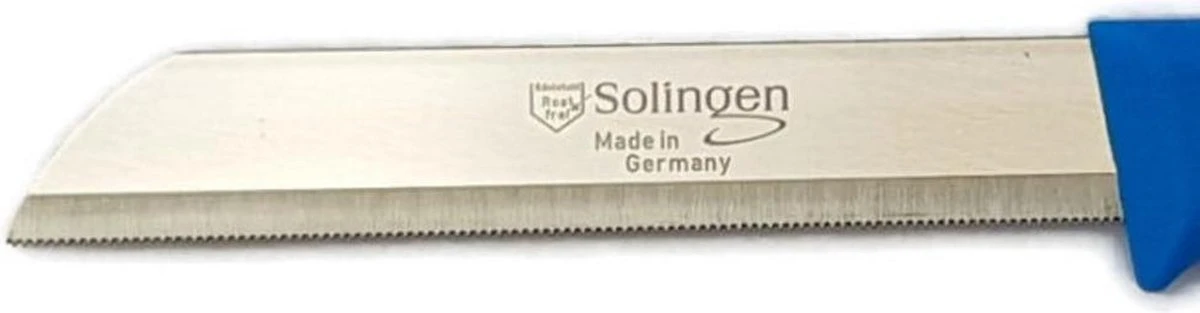 Solingen Kartelmes - Tomatenmes Met Kartel - RVS - 18,5 Cm Met "Blade Cover" - Mix - 10 Stuks 4 Solingen Kartelmes - Tomatenmes Met Kartel - RVS - 18,5 Cm Met "Blade Cover" - Mix - 10 Stuks - Afbeelding 2