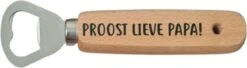 Flesopener Proost Lieve Papa - Bieropener - Vaderdag - Cadeau - Vader
