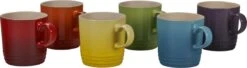 Le Creuset Set Van 6 Mokken 350 Ml Regenboog Kleuren -Skimask 1200x331 2