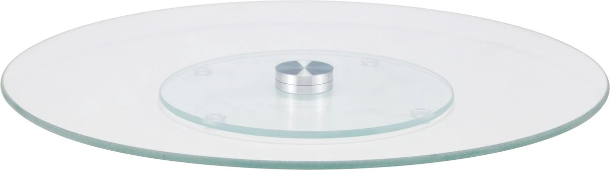 HI Glazen Taartplateau Draaibaar 30 Cm - Taartbord - Gebaksplateau 3 HI Glazen Taartplateau Draaibaar 30 Cm - Taartbord - Gebaksplateau
