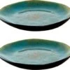Palmer Bord Lotus 20.5 Cm Zwart Turquoise Stoneware 6 Stuk(s) -Skimask 1200x346 2