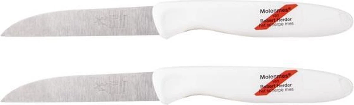 (2 Stuks) Robert Herder Molenmes - Schilmesje - Aardappelmes - RVS - Wit 4 (2 Stuks) Robert Herder Molenmes - Schilmesje - Aardappelmes - RVS - Wit - Afbeelding 2