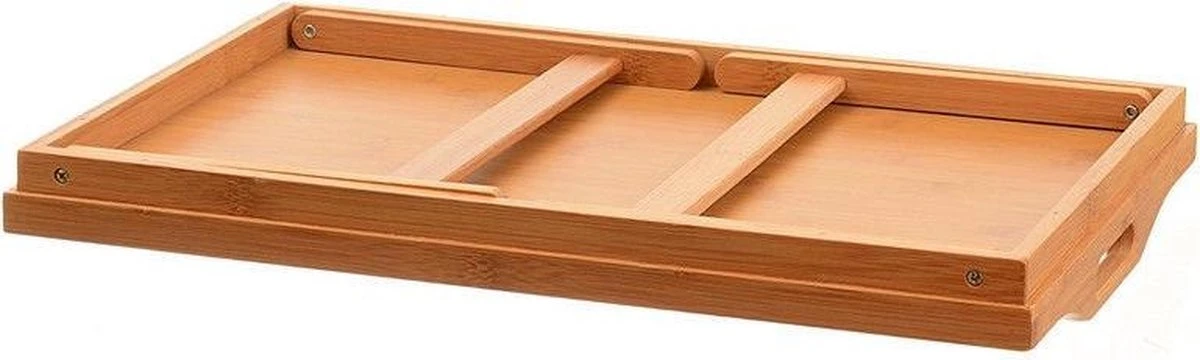 Merkloos Decopatent® Bamboe Inklapbare Bedtafel Voor Op Bed Met Dienblad - Houten Bedtafelje - Laptoptafel - Ontbijt Bed - Bank Dienblad 8 Merkloos Decopatent® Bamboe Inklapbare Bedtafel Voor Op Bed Met Dienblad - Houten Bedtafelje - Laptoptafel - Ontbijt Bed - Bank Dienblad - Afbeelding 6