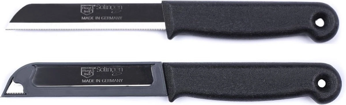 Solingen Kartelmes - Tomatenmes Met Kartel - RVS - 18,5 Cm Met "Blade Cover" - Mix - 6 Stuks 12 Solingen Kartelmes - Tomatenmes Met Kartel - RVS - 18,5 Cm Met "Blade Cover" - Mix - 6 Stuks - Afbeelding 10