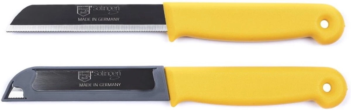 Solingen Kartelmes - Tomatenmes Met Kartel - RVS - 18,5 Cm Met "Blade Cover" - Mix - 6 Stuks 10 Solingen Kartelmes - Tomatenmes Met Kartel - RVS - 18,5 Cm Met "Blade Cover" - Mix - 6 Stuks - Afbeelding 8