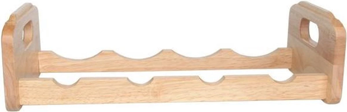 Cosy & Tendy Stapelbaar Wijnrek - 45 X 12,5 X 22 Cm - Hout - 4 Flessen 3 Cosy & Tendy Stapelbaar Wijnrek - 45 X 12,5 X 22 Cm - Hout - 4 Flessen