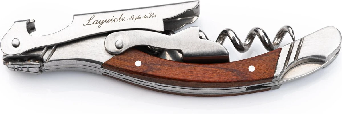 Laguiole Style De Vie Kurkentrekker - In Giftbox - Rozenhout 8 Laguiole Style De Vie Kurkentrekker - In Giftbox - Rozenhout - Afbeelding 6