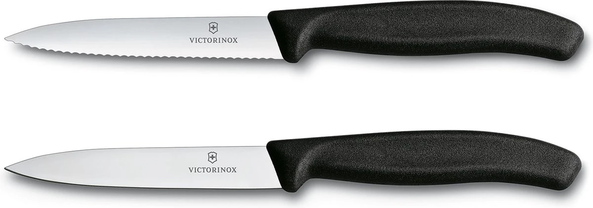 Victorinox SwissClassic Officemes - 2 Stuks: Glad En Kartel - Zwart 4 Victorinox SwissClassic Officemes - 2 Stuks: Glad En Kartel - Zwart - Afbeelding 2