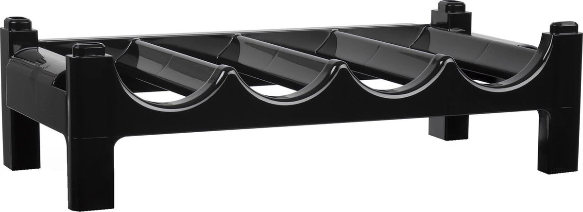 Set Van 3x Stuks Wijnflessen Rek/wijnrek Stapelbaar Voor 12x Flessen - Wijnflesrekken/wijnflessenrekken/wijnrekken 4 Set Van 3x Stuks Wijnflessen Rek/wijnrek Stapelbaar Voor 12x Flessen - Wijnflesrekken/wijnflessenrekken/wijnrekken - Afbeelding 2