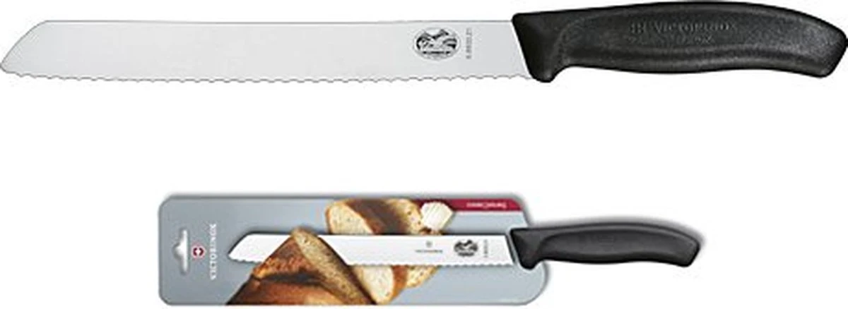 Victorinox Swiss Classic Broodmes - 21cm - RVS/PP Kunststof - Zwart 3 Victorinox Swiss Classic Broodmes - 21cm - RVS/PP Kunststof - Zwart