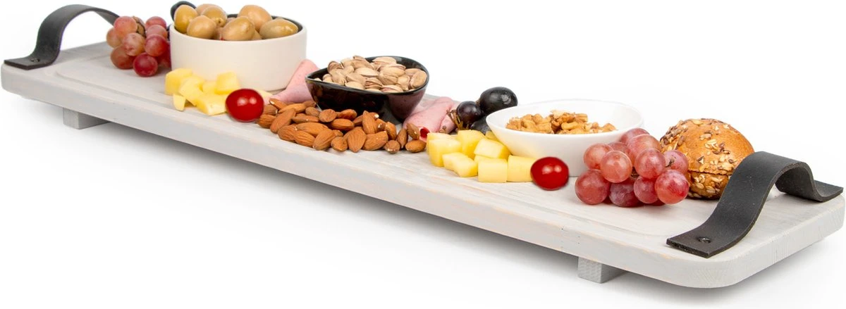Rustiq Houten Serveerplank – Borrelplank Voor Tapas – Tapasplank – Groot – 70CM Lang – XXL 3 Rustiq Houten Serveerplank – Borrelplank Voor Tapas – Tapasplank – Groot – 70CM Lang – XXL
