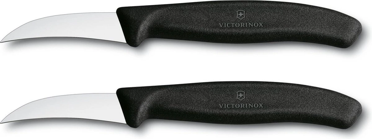 Victorinox Schilmesset - 2 Stuks - Gebogen - Zwart 3 Victorinox Schilmesset - 2 Stuks - Gebogen - Zwart
