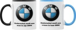 Cadeau Mok BMWrijder - Onderschat Nooit Een Man In Zijn BMW - Zwart Handvat- Kado Beker Voor Vader-opa-broer-neef-oom-zoon-papa -Skimask 1200x482 2