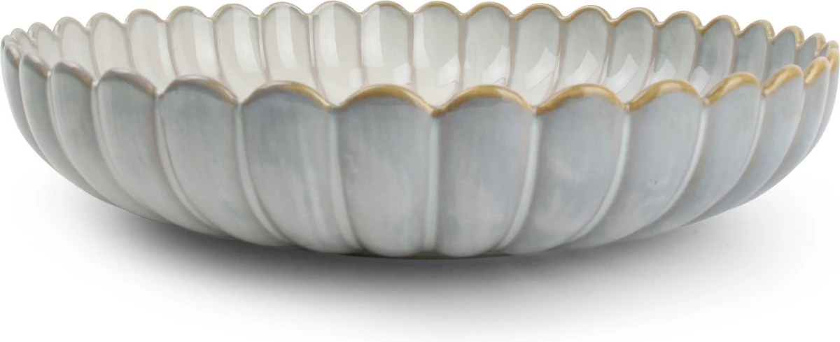 Salt&Pepper - Diep Bord - 24xH5cm - Nuance White - Lotus - Set/4 5 Salt&Pepper - Diep Bord - 24xH5cm - Nuance White - Lotus - Set/4 - Afbeelding 3