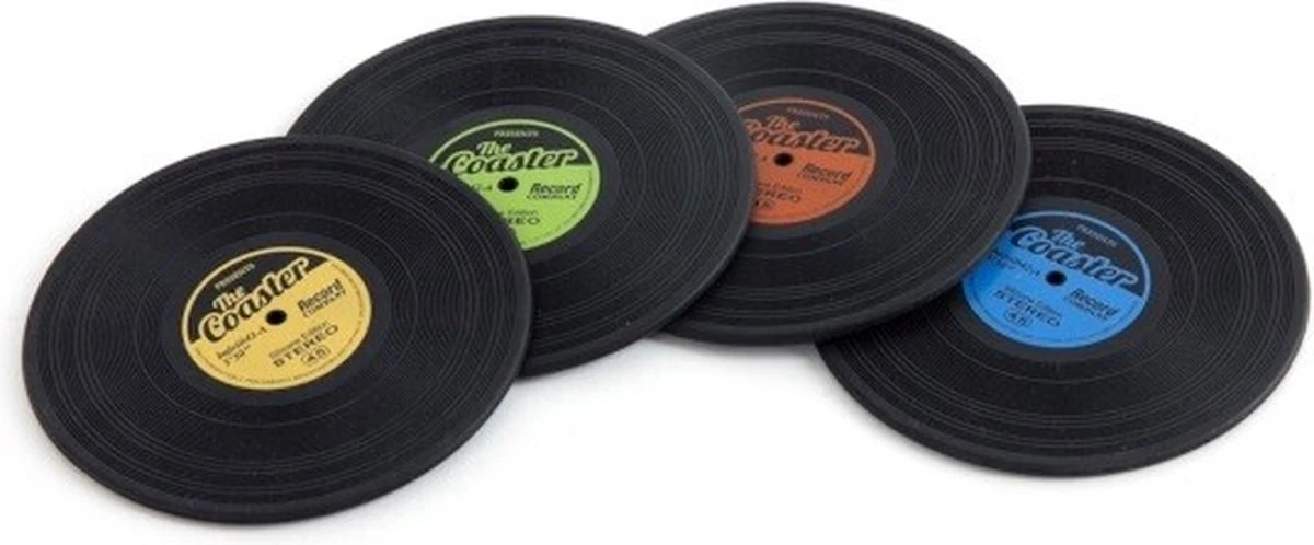 Balvi Set Van 4 LP Onderzetters The Coaster 12 Balvi Set Van 4 LP Onderzetters The Coaster - Afbeelding 10