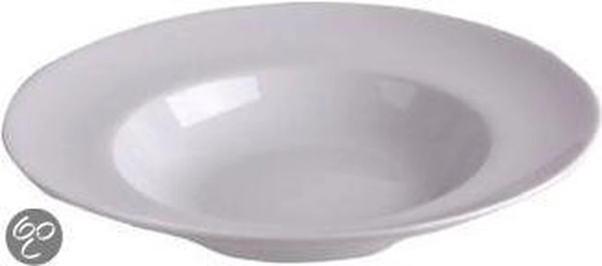 Imperial Kitchen Pastabord - � 25 Cm - 6 Stuks - Wit 5 Imperial Kitchen Pastabord - � 25 Cm - 6 Stuks - Wit - Afbeelding 3