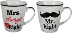 Out Of The Blue Mr. & Mrs. Right Bekers - Beker - 2 Stuks -Skimask 1200x551 2