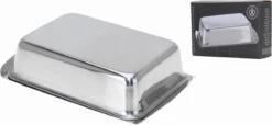 Merkloos Excellent Houseware Botervloot RVS - 16X11X4.5Cm
