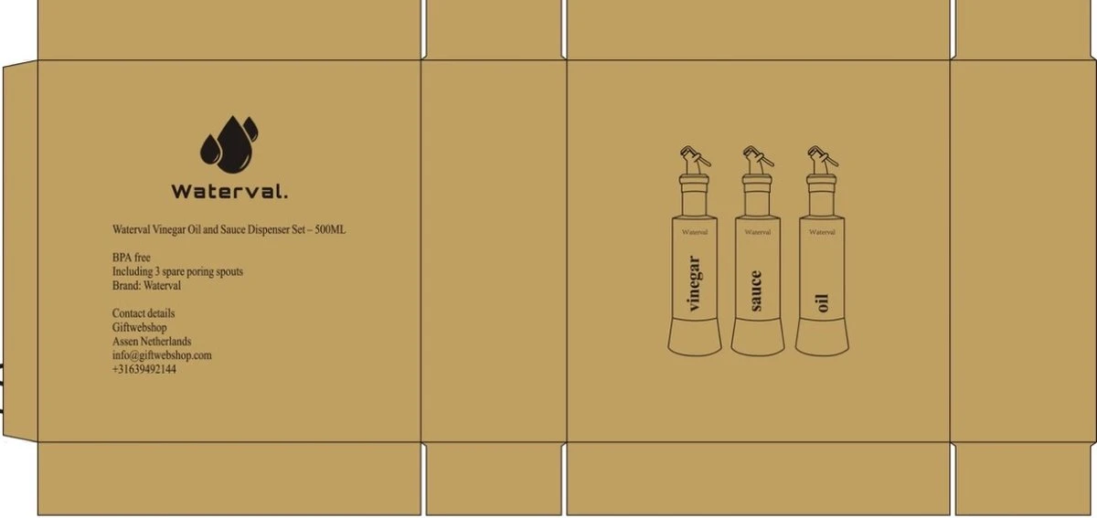 Waterval RVS Olijfoliefles Set Deluxe 500ML - Olieflessen Met Schenktuit – 3 Olijfolie Flessen - Olie Fles Glas - Cadeautip 8 Waterval RVS Olijfoliefles Set Deluxe 500ML - Olieflessen Met Schenktuit – 3 Olijfolie Flessen - Olie Fles Glas - Cadeautip - Afbeelding 6