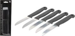 Excellent Houseware Set Van 5 RVS Schilmesjes / Aardappelschilmesjes / Fruitmesjes