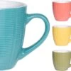 Orange85 Koffiekopjes Gekleurd - Set Van 6 - Koffiemokken - Streep - 200 Ml - Reliëf - Aardewerk - Met Oor - Theemokken 1 Orange85 Koffiekopjes Gekleurd - Set Van 6 - Koffiemokken - Streep - 200 Ml - Reliëf - Aardewerk - Met Oor - Theemokken -Skimask 1200x585 5