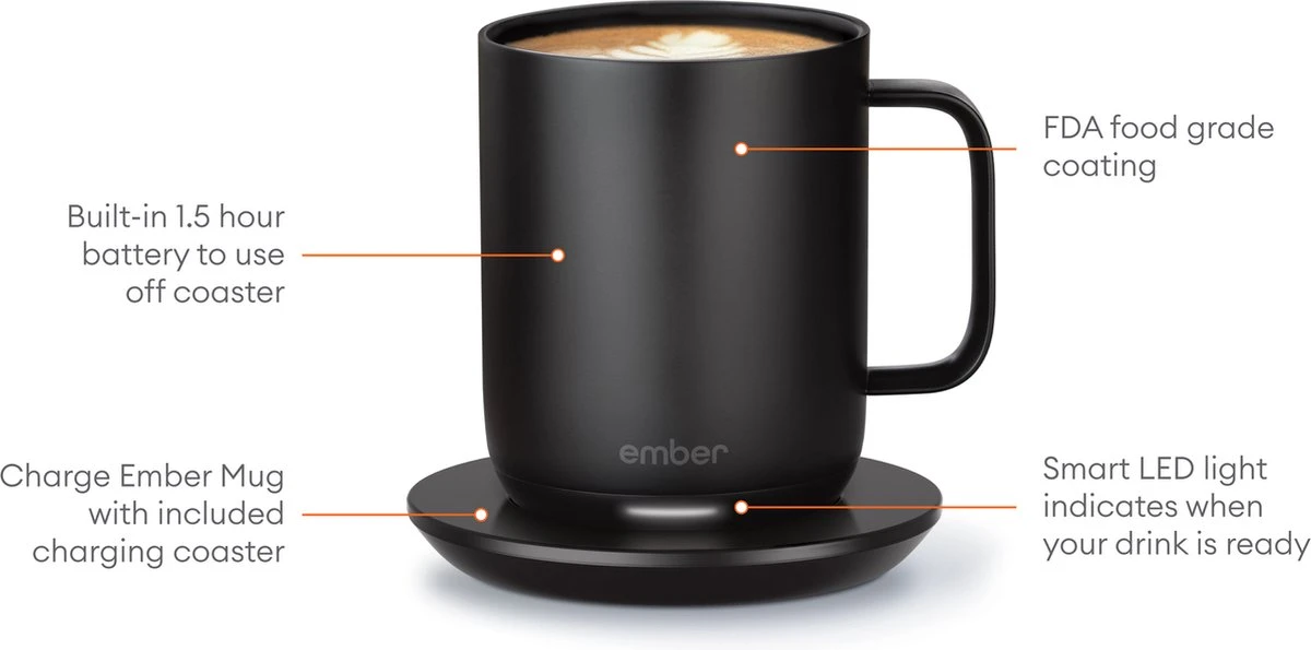 Ember Mug2 (Black) 6 Ember Mug2 (Black) - Afbeelding 4