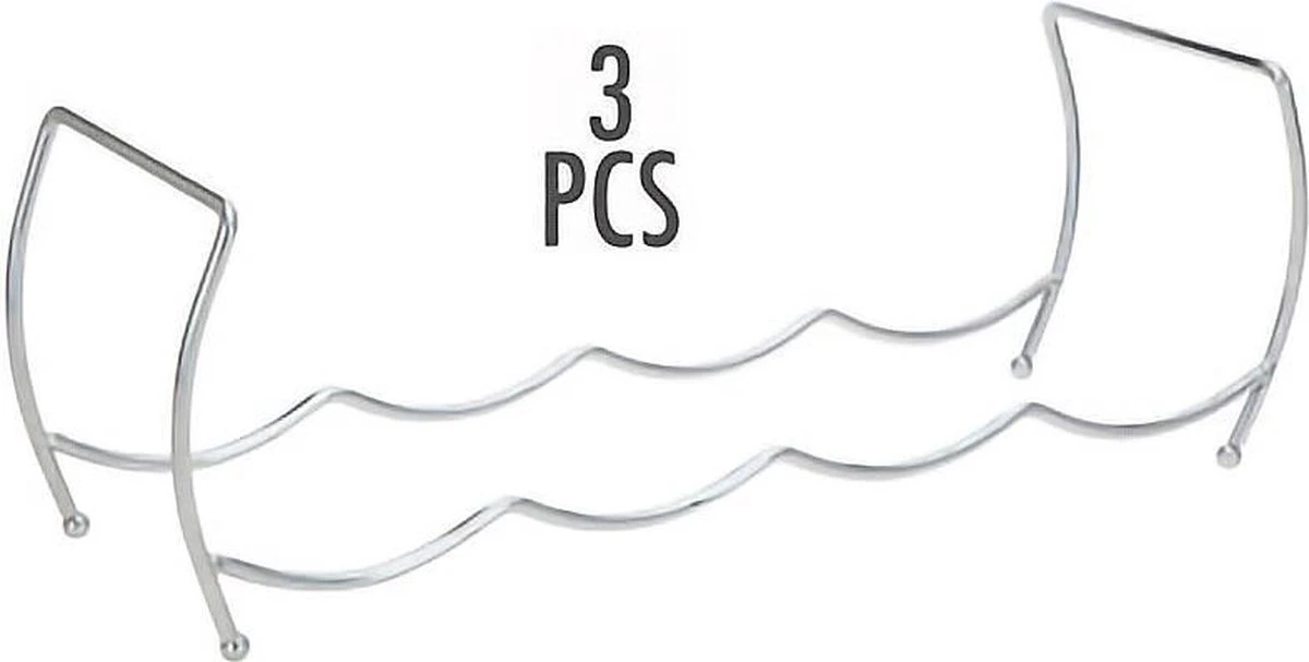 Excellent Houseware Wijnrek - 42 Cm Breed - Stapelbaar - 12 Flessen 4 Excellent Houseware Wijnrek - 42 Cm Breed - Stapelbaar - 12 Flessen - Afbeelding 2