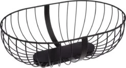 Fruitschaal/fruitmand Metaal Met Inzetbakje Zwart 30 X 20 Cm - Fruitschalen/fruitmanden - Draadmand Van Metaal -Skimask 1200x648 1