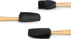 Le Creuset - Siliconen - Keukenspatels 3-delig Premium Zwart 7 Le Creuset - Siliconen - Keukenspatels 3-delig Premium Zwart -Skimask 1200x654 3