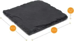 Leisteen Onderzetters Voor Glazen – Incl. Coating - Zwart Steen - 8 Stuks - TPU Rubber -Skimask 1200x671 7