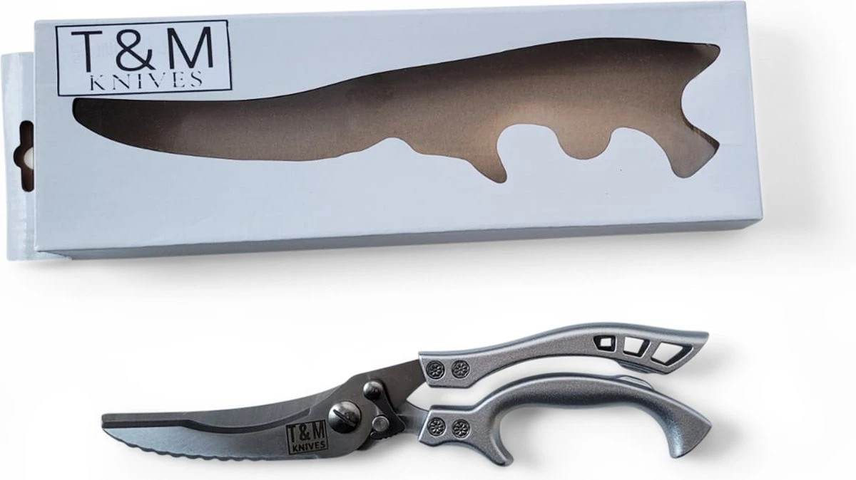 T&M Knives Vleesschaar - Wildschaar En Gevogelteschaar Professioneel - Keukenschaar - Schaar Voor Kip En Vis – Kruidenschaar 11 T&M Knives Vleesschaar - Wildschaar En Gevogelteschaar Professioneel - Keukenschaar - Schaar Voor Kip En Vis – Kruidenschaar - Afbeelding 9