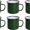 Olympia Emaille Mok 35cl - Emaille Beker Groen / Zwart - Emaille Servies ( Set Van 6 ) -Skimask 1200x679 1