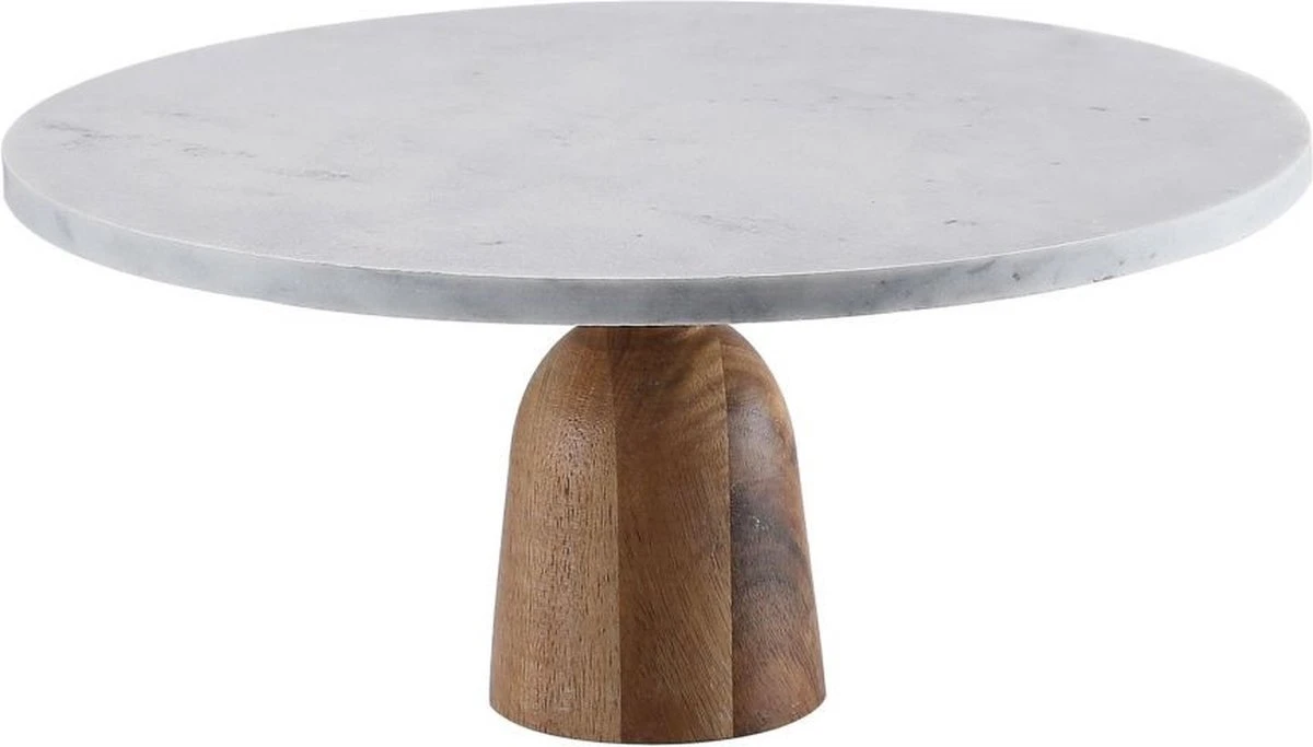 Marmeren Taart Plateau Cake Stand 100% Natuurlijke Marmer - Ø 30 Cm 3 Marmeren Taart Plateau Cake Stand 100% Natuurlijke Marmer - Ø 30 Cm